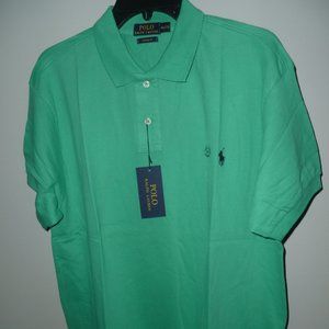 NWT POLO RALPH LAUREN PONY CUSTOM FIT SS POLO 2XL